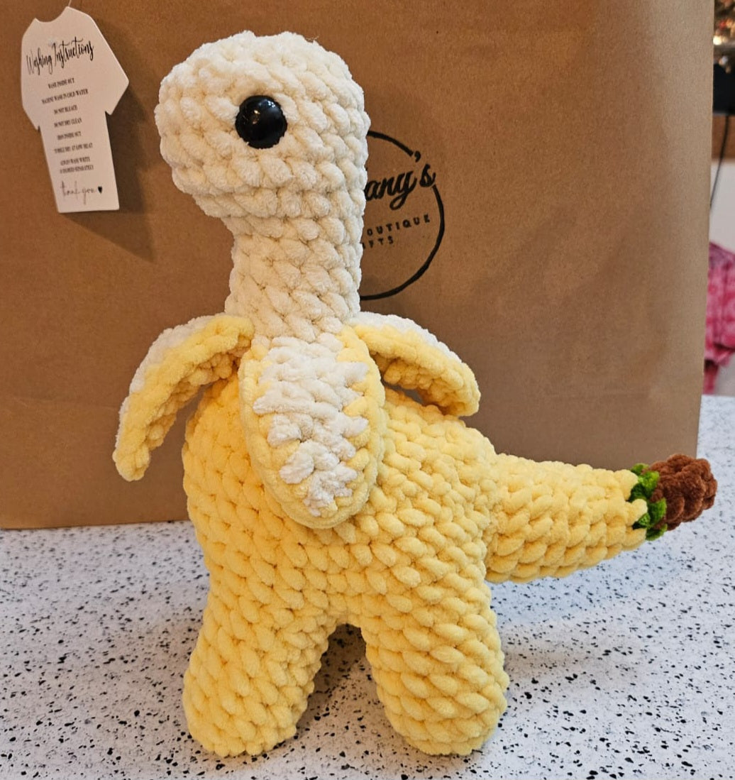 BananaSaurus Plushie Banana Dino