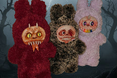 Red Devil Fancy Nightmare Monster Plush Handmade Hand painted