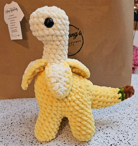 BananaSaurus Plushie Banana Dino